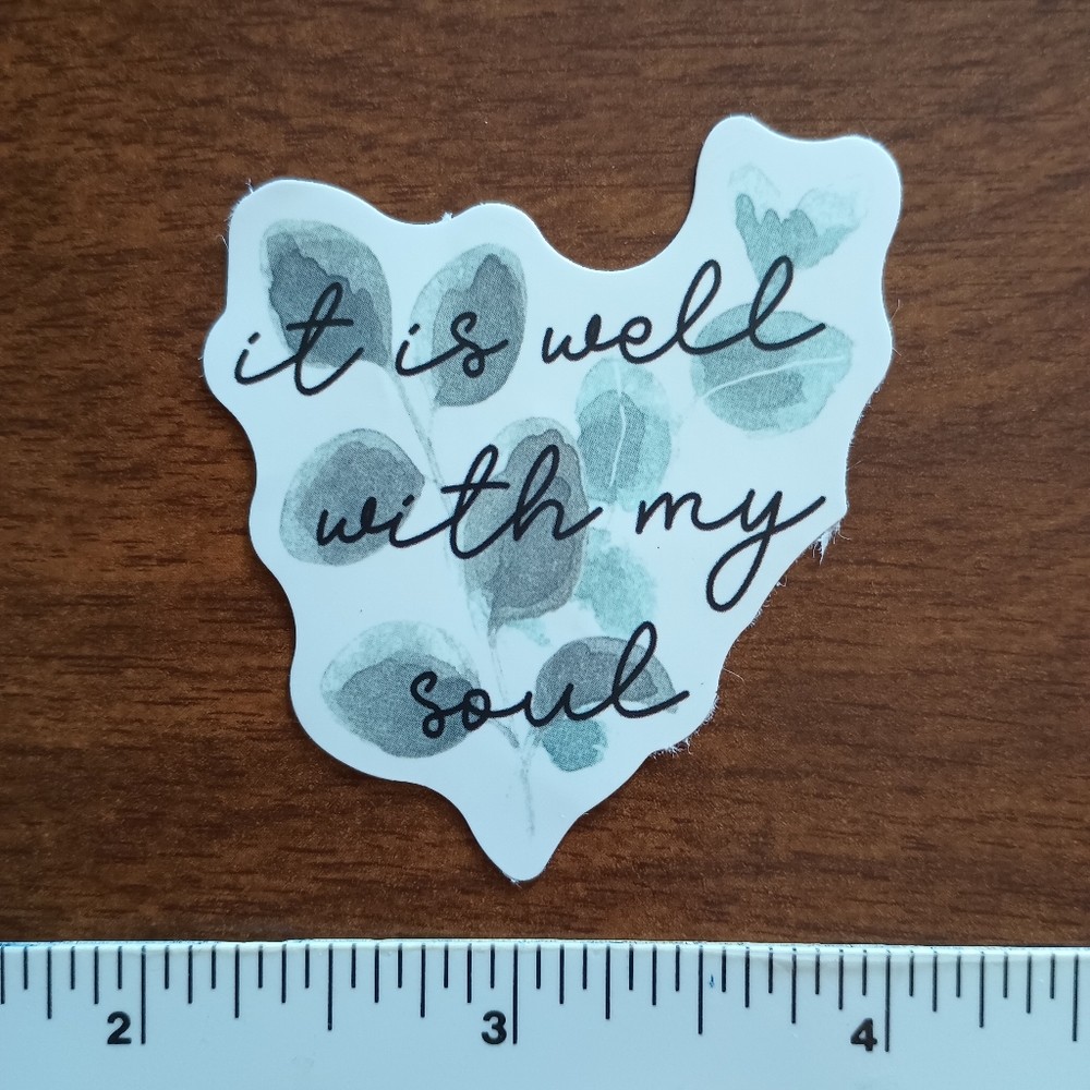 10/$10 Inspirational Bible Verse Positivity Biblical Faith Flower Sticker Decal